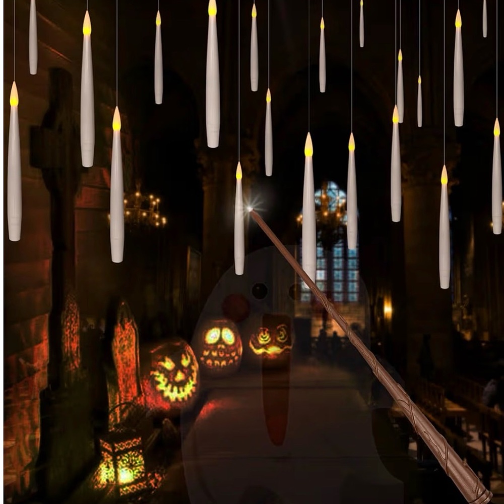 Floating LED Halloween Candles